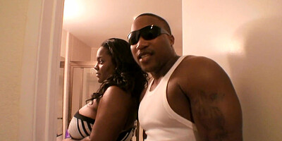 Watch what happens when the Ebony slut wakes up her boyfriend