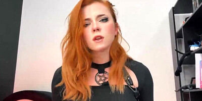 Gothic Girl Deep Sucking and Doggy Fucki