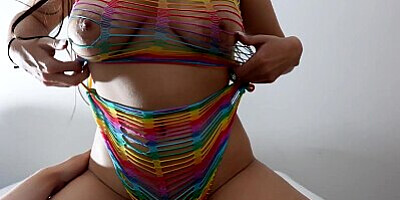 My girlfriend's friend asks me to go to the pool, but we end up fucking.