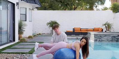 blowjob mature babe workout with creamy deep filling