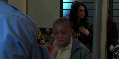 Horny passenger sluts get a kinky cavity search