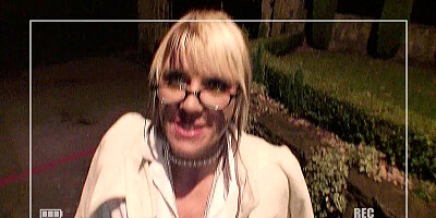 Two horny men fuck a beautiful blonde cougar hard
