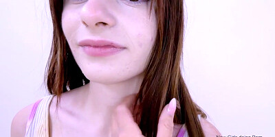 Petite Brunette gets hot lesbian action