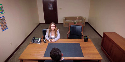 Principal fucks the concerned stepmom Kira fox