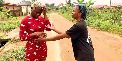 African lesbians dance ending in hot sex
