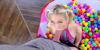 petite pigtails teen stuffed with huge cock