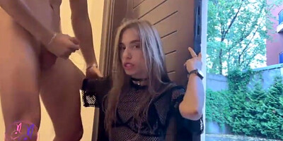 Public Sex with Neighbor Stepsister