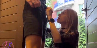 Public Sex with Neighbor Stepsister