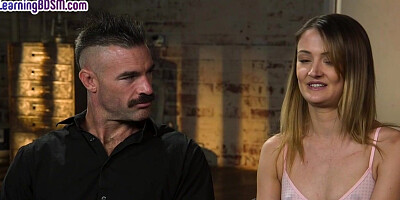 BDSM sub babe fucked and toyed by master after casting