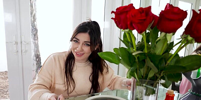 Alex eats out Keira's pussy for dinner