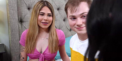 Boyfriend fucks girlfriends and her stepmom