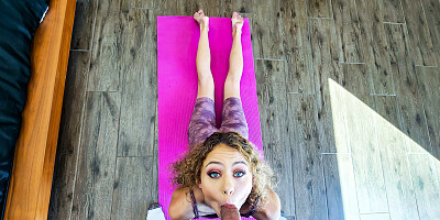 Yoga Fuck with Skinny Teen Allie Addison