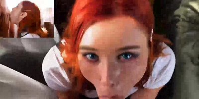 Sexy Redhead [censored] Fantastic Blowjo