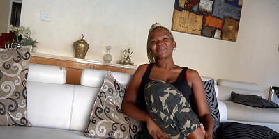 Blonde African model works fake audition