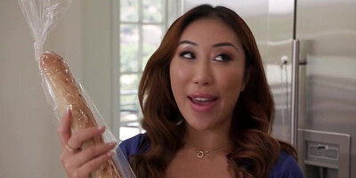 Busty asian bbc anal fucked and squirts