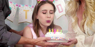 Laney Grey Does Kinky Threesome Birthday Fuck