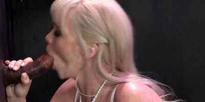 Dirty Wife Kay Carter Cucks Her Hubby Over Phone While Sucking Gloryhole BBC