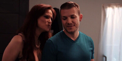 Big tits stepmom deepthroating stepson 2