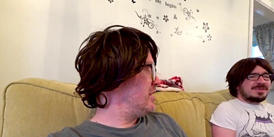 Nerd gets titty fucked by redhead
