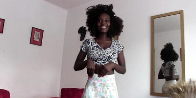 Women's face fuck sex by African Casting