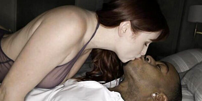 Gorgeous interracial pound with a long-legged girlfriend Odette Fox