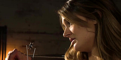 Slave is tied up and fucked