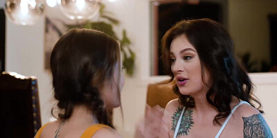 Two best friends having hot lesbian sex