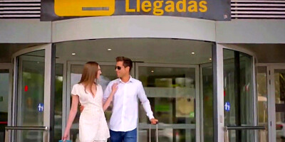 creampie this couple's first stop on vacation was wild sex