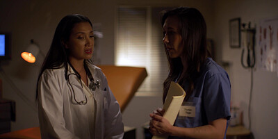 Latin MILF doctor lures a nurse into sex