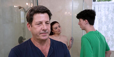 Stepson creampies his hot busty stepmom