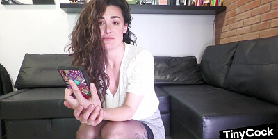 SPH amateur solo femdom lady humiliates losers with lil dick