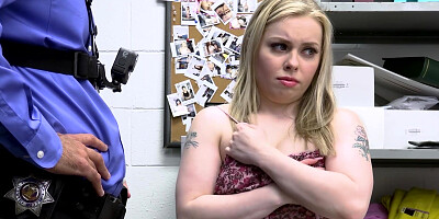 Petite teen blondie escaped from custody