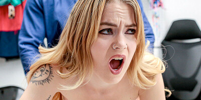 Guard reprimanded a teen on his big cock