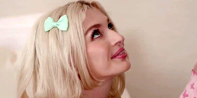 Skinny Petite Blonde Emma Rosie Tries Stuffing Jovan Jordan's BBC In Throat
