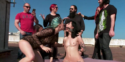 Spooky slave [censored] and public fucked