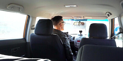 Driving student gets fucked by instructor in car outdoor