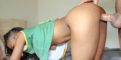 Black teen amateur fuck after night out