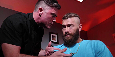 Anal nun in gloves and pantyhose fucked by priest in office