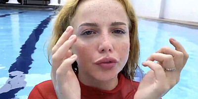 Teen Redhead Insane Blow