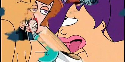 Famous toons sloppy blowjob