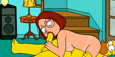 Famous toons sloppy blowjob