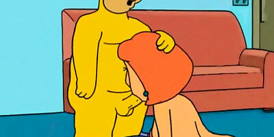 Famous toons sloppy blowjob