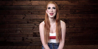 Busty ginger babe machine fucked