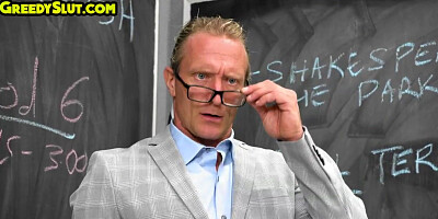 Greedy petite college babe in uniform smashed by teacher