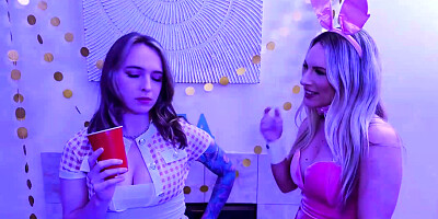 Its bunny costume and Freefuck day today
