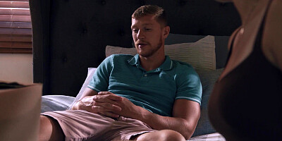 MILF enjoyed sex with husbands stepson