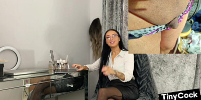 SPH college voyeurs teasing wanker who wanks cock for them