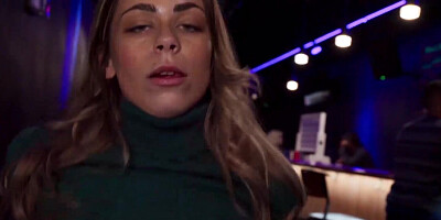 Horny babe Renee Rose is hardcore fucked in the bar full of people