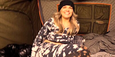 Slutty stranger seduces me in her tent while my gf is asleep - Venessas Butt
