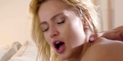 Horny blondie gets double penetrated